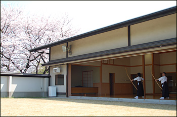 内間木公園弓道場-桜景（2009年4月6日）2