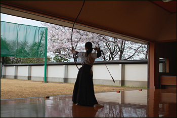 内間木公園弓道場-桜景（2009年4月6日）3